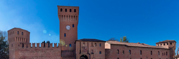 Castello di Formigine lungo il Cammino di Santa Giulia, arrivo della tappa Maranello–Formigine (Itinerario V02)