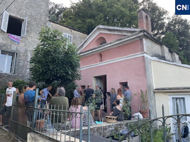 Cappella di Santa Maria di e Nevi a Barisgioni nel Capo Corso, luogo di culto tradizionale lungo il Cammino di Santa Giulia